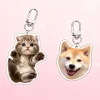 Cute Custom Acrylic Pet Keychain P01