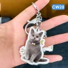 Cute Custom Acrylic Pet Keychain P04