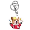 Cute Custom Acrylic Pet Keychain P05