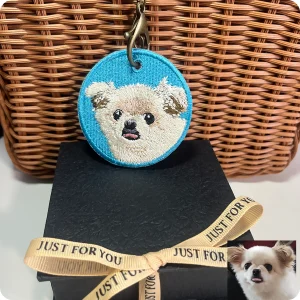 Double Sided Embroidery Keychain P02